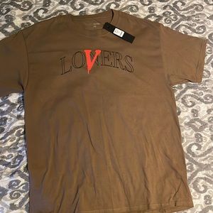 Brown, Fashion Nova “Lovers” short sleeve tee, never worn with tag attached.